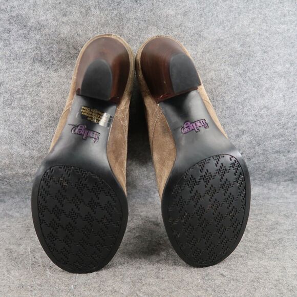 Clarks Shoes Womens 9.5 Indigo Chukka Heel Booties Classic Leather Lace Up Brown - Picture 10 of 14